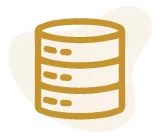 Icon for archiving legacy data to low-cost cloud storage