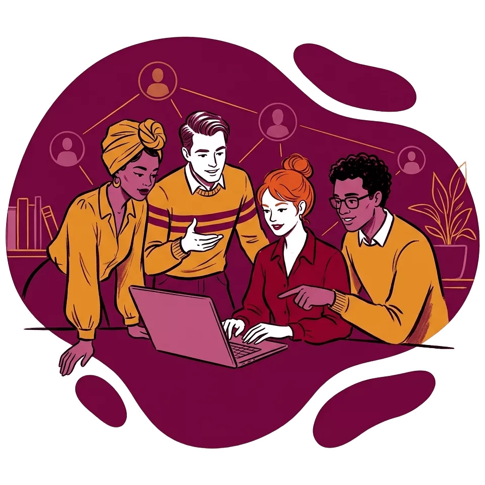 Illustration of Maxis Technology's 24/7 Help Desk servisse