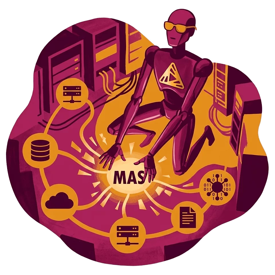 Illustration of Maxis Technology's IBM Maximo Application Suite (MAS) solution